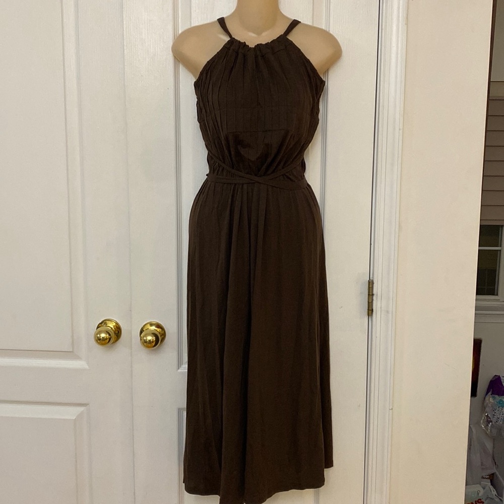 Theory Grecian Pleated Dress